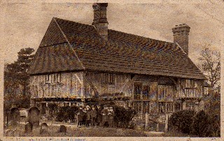 Old Postcard of Guest House, Lingfield