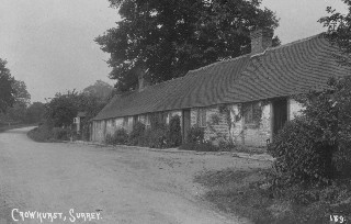 Old Postcard of Altar Cottages, Crowhurst